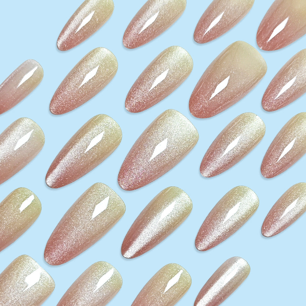 Cat Eye Press-On Nail Set (30 Pieces) on hand