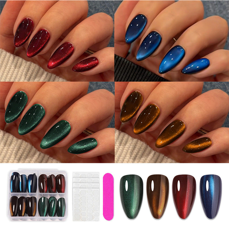 Cat Eye Nails, 24 Pieces – front view