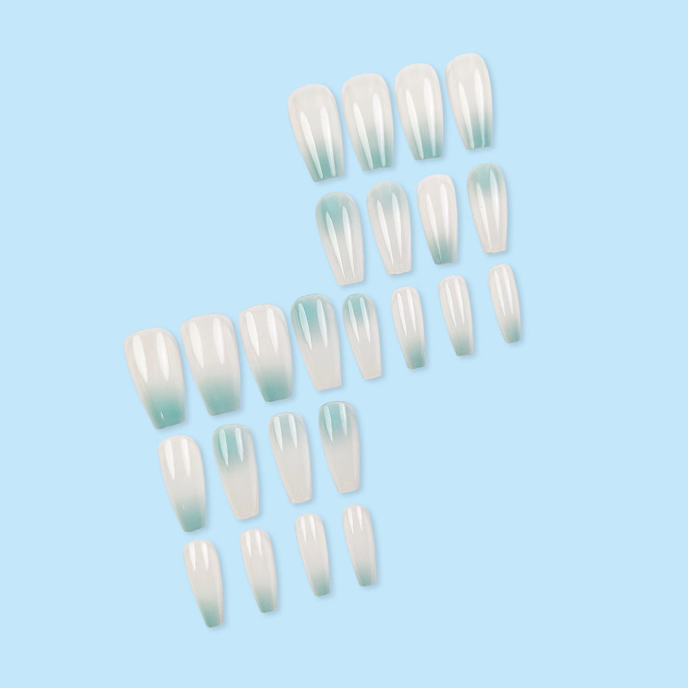 Ombre Gradient Press-On Nail Set (24 Pieces) on hand