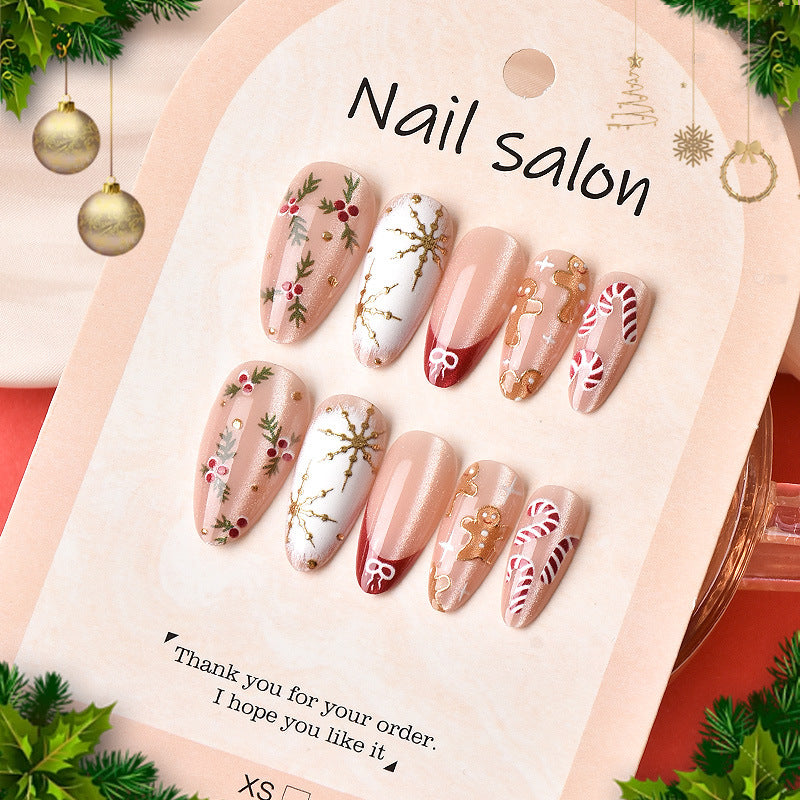 Cat Eye & Gold-Plated Cat Eye Press-On Nails – close-up detail