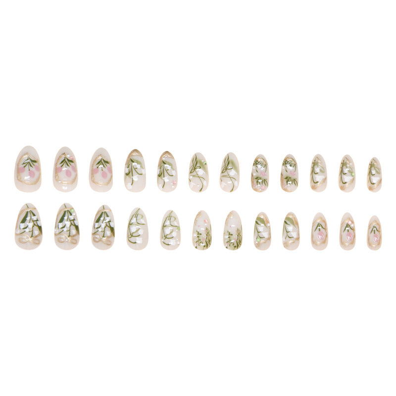 Orchid Press-On Nails – full set laid out
