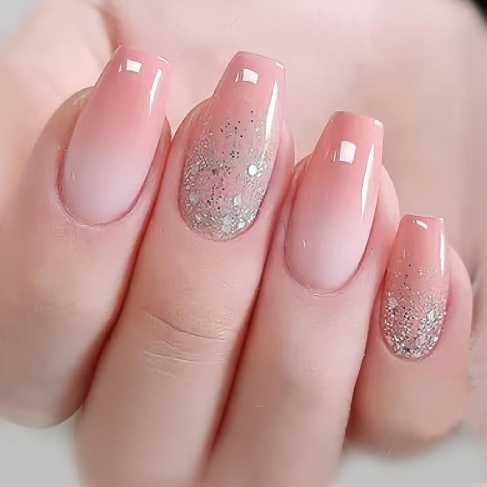Ombre Gradient & French Tip Press-On Nails, 24-Piece Set – front view