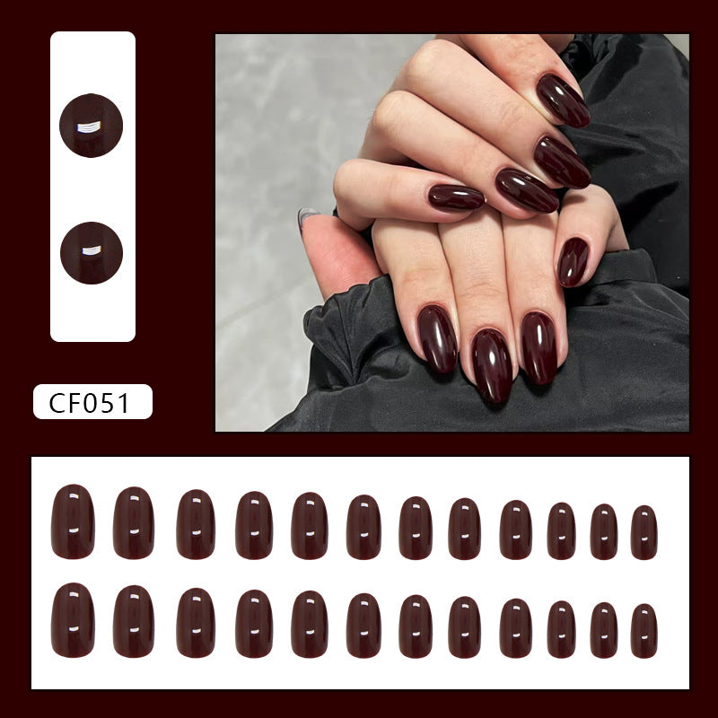 Rose Ombre Nails, Medium Oval, 24 Pieces – close-up detail