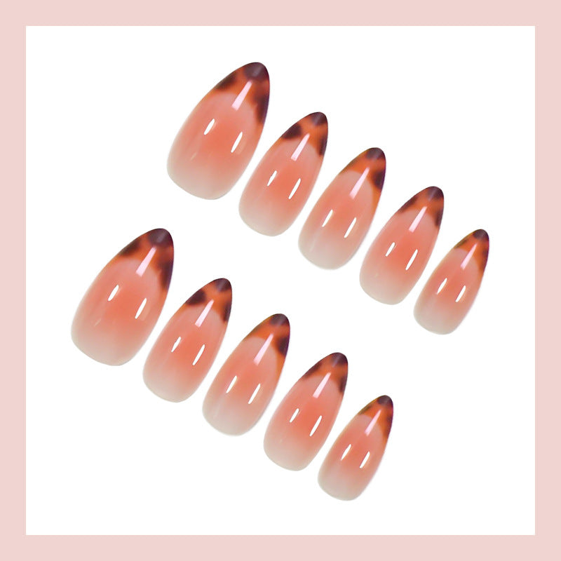 Ombre Gradient & French Tip Ombre Nails, 24 Pieces – side angle