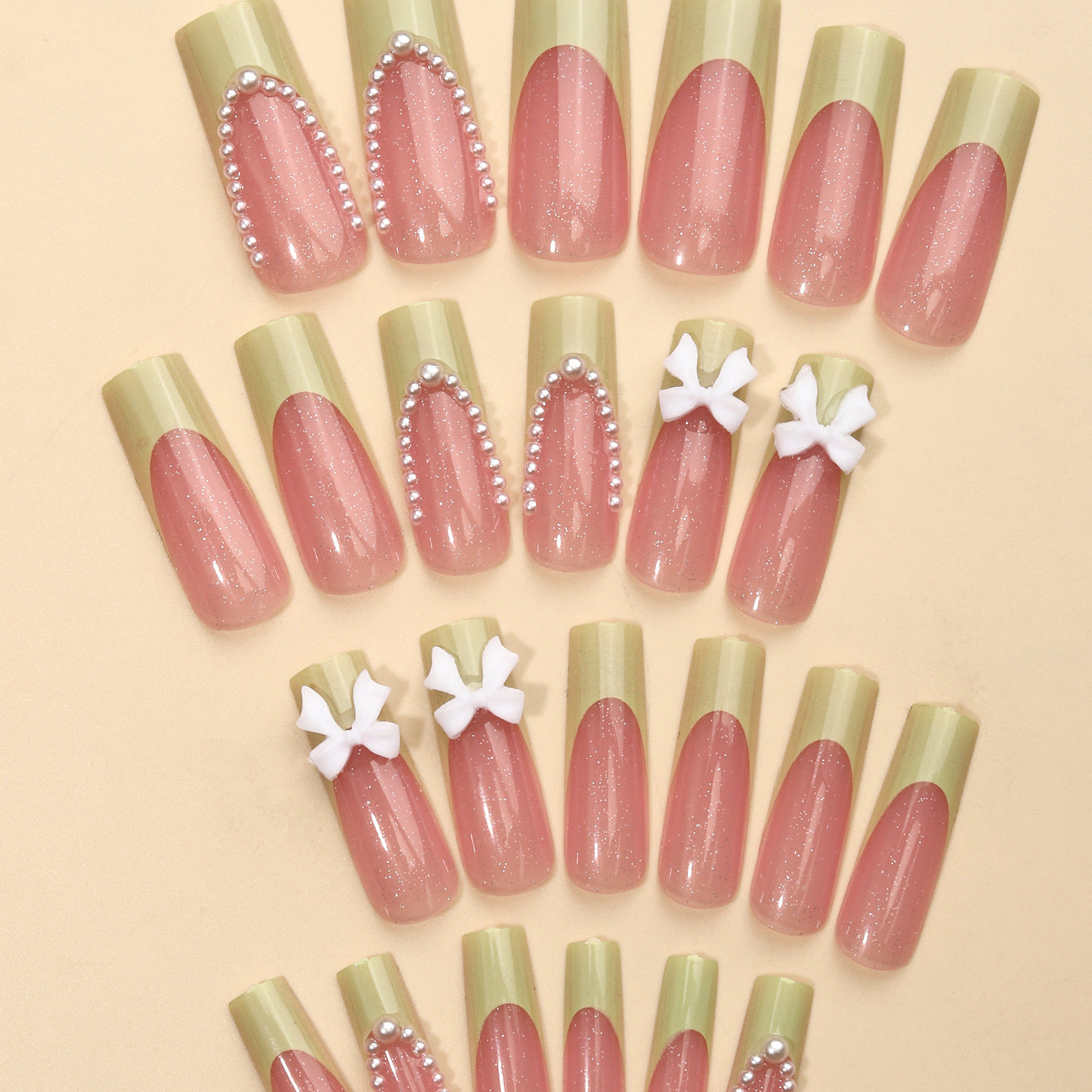 Medium Ballerina Cat Eye Nails, 24 Pieces – side angle