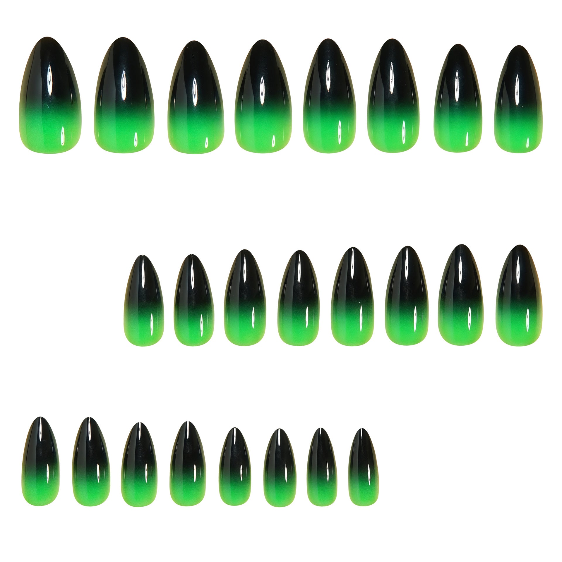 Ombre Gradient Press-On Nail Set (24 Pieces) (Style 2) – close-up detail