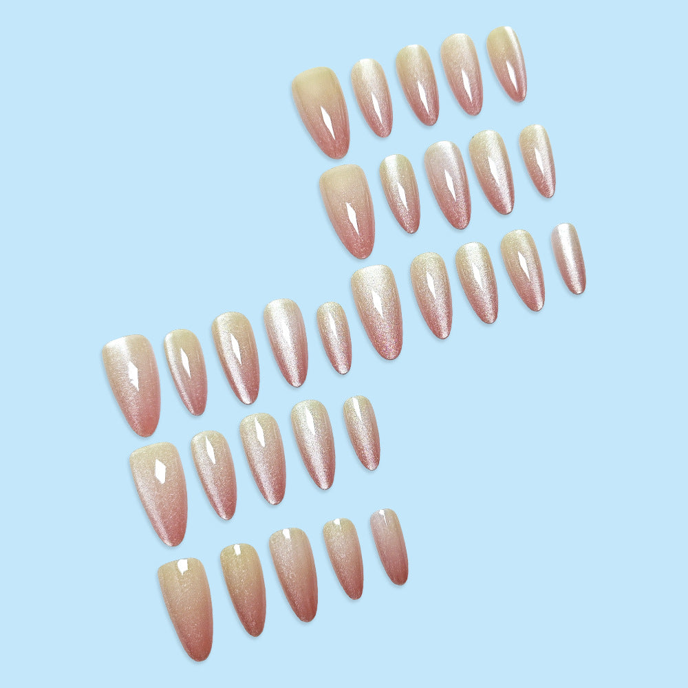 Cat Eye Press-On Nail Set (30 Pieces) – side angle