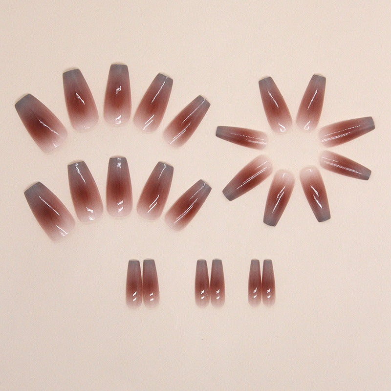 Ombre Gradient Ombre Nails, Ballerina, 24 Pieces on hand