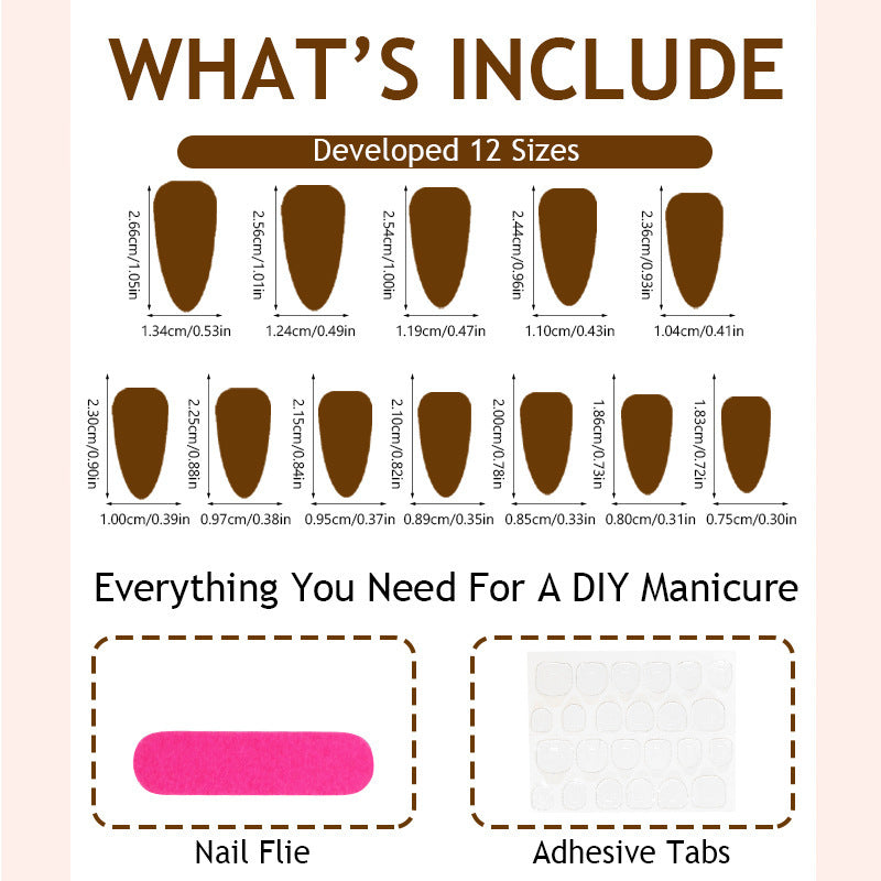 Gold-Plated & Cat Eye Press-On Nails, 24-Piece Set on hand