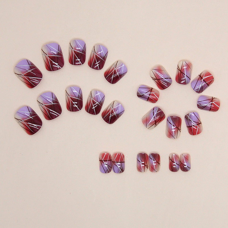 Blossom & Ice-Clear Press-On Nails, Short, 24-Piece Set on hand