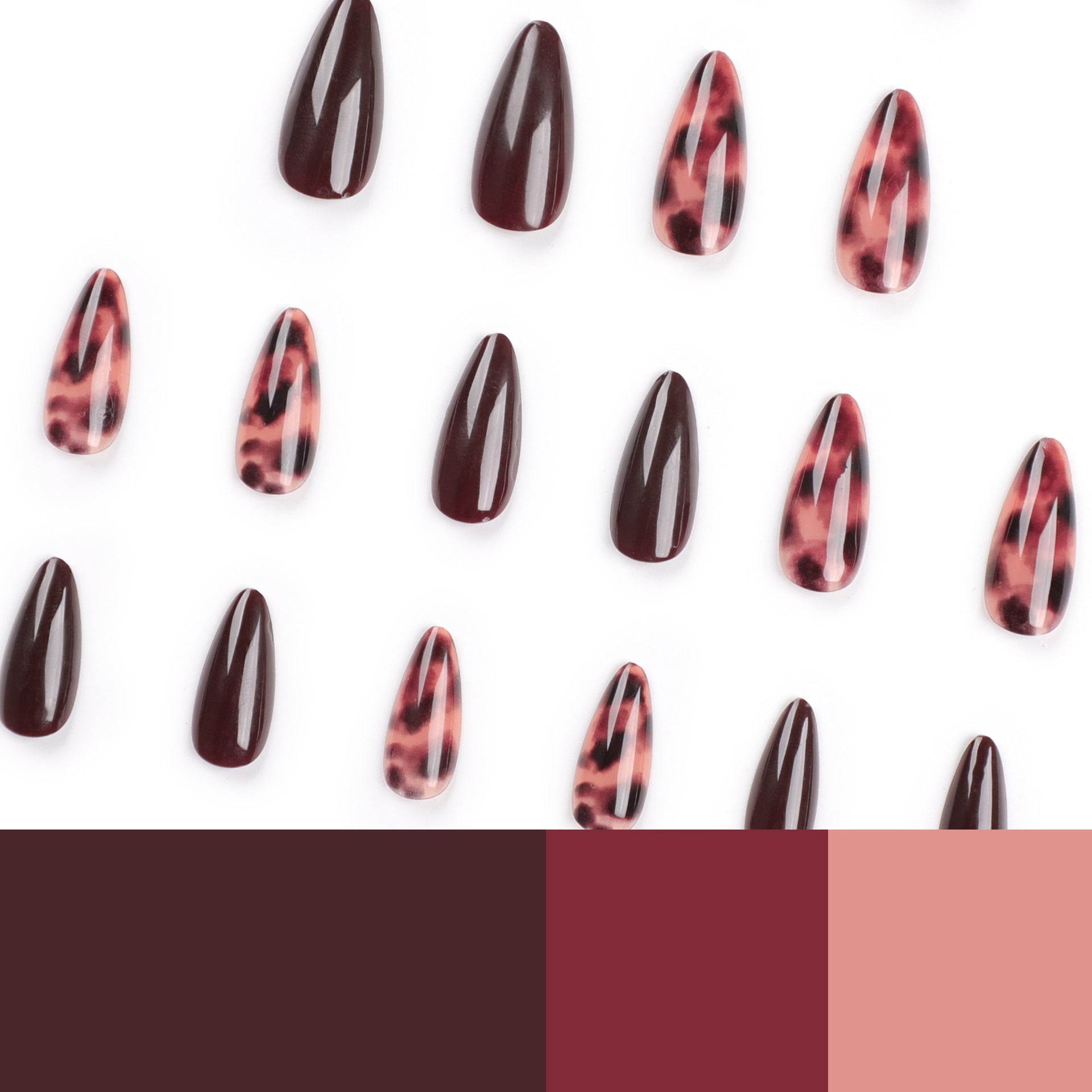 French Tip Press-On Nails, 24-Piece Set on hand