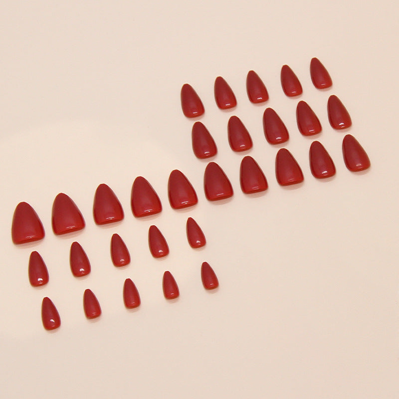 Solid Color Press-On Nails on hand