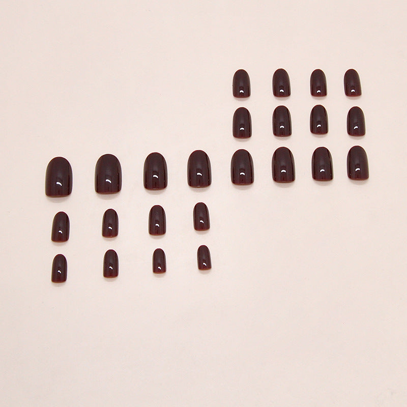 Rose Ombre Nails, Medium Oval, 24 Pieces – side angle