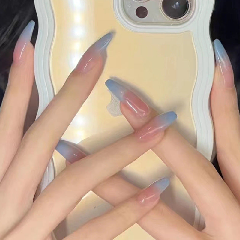 Ombre Gradient Press-On Nails – front view