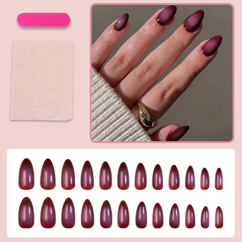 Ombre Gradient Ombre Nails, 24 Pieces – close-up detail