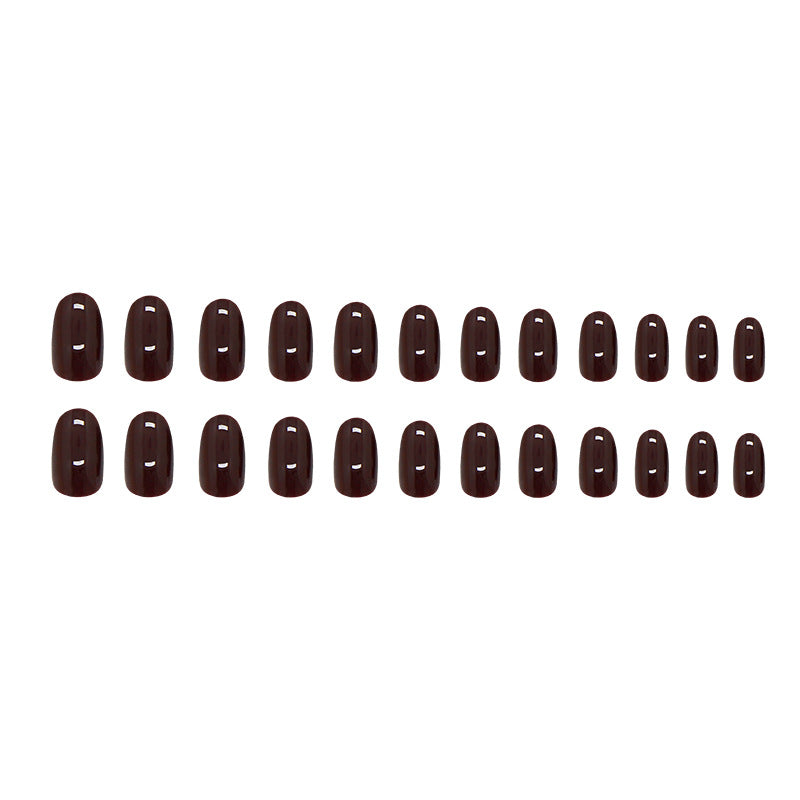 Rose Ombre Nails, Medium Oval, 24 Pieces – full set laid out