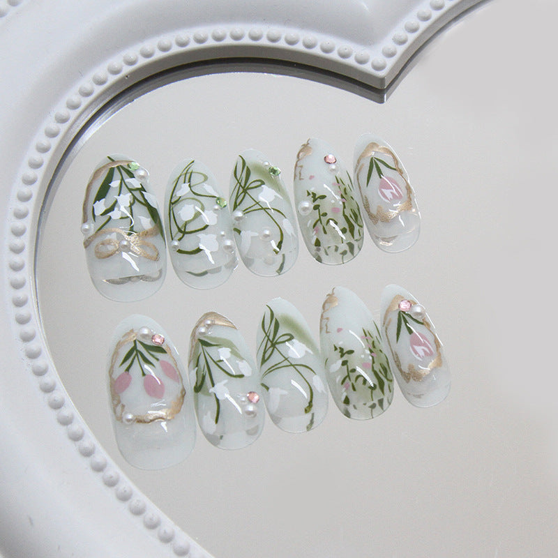 Orchid Press-On Nails – side angle