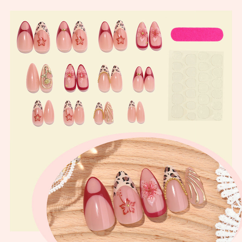French Tip Press-On Nails – close-up detail