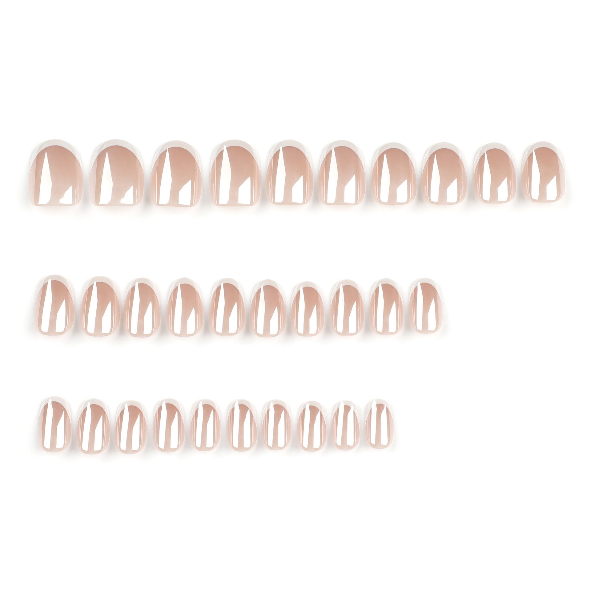 French Tip French Press-On Nails – close-up detail