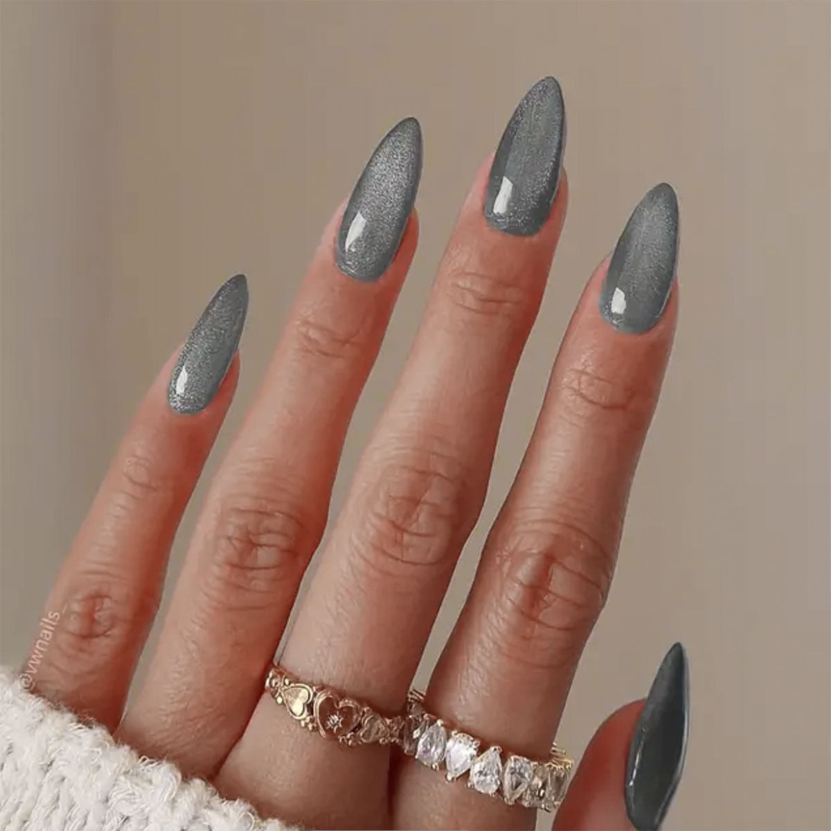 Cat Eye Press-On Nail Set (24 Pieces) – front view