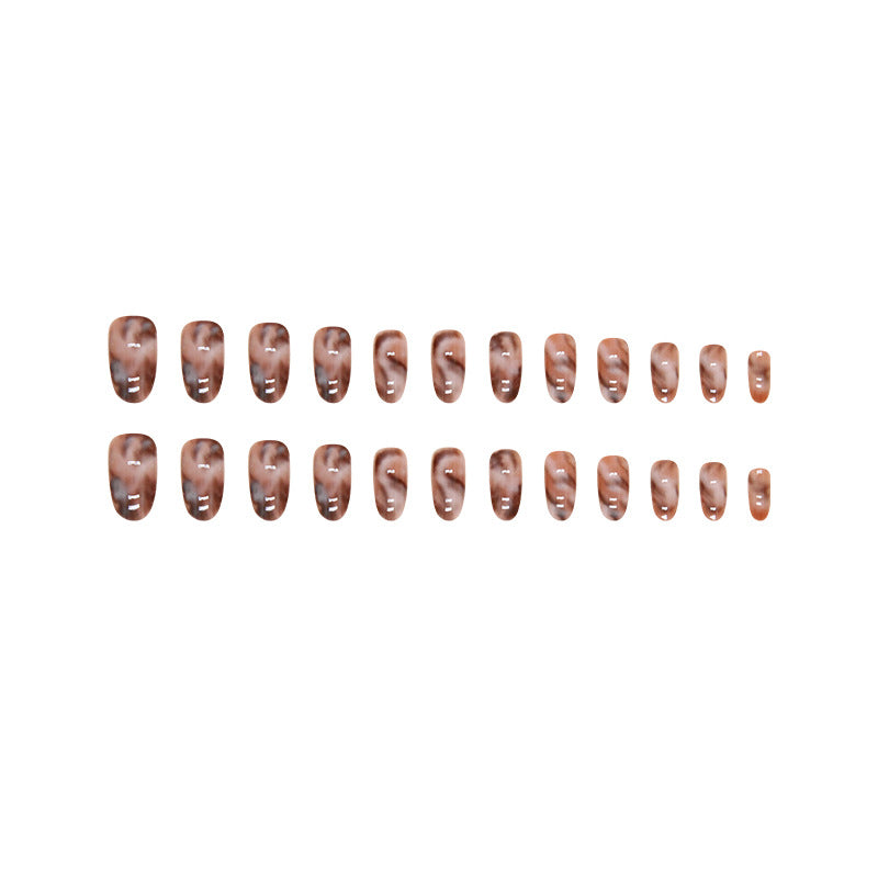 Blossom Ombre Nails, Short Oval, 24 Pieces – full set laid out