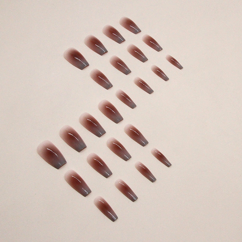 Ombre Gradient Ombre Nails, Ballerina, 24 Pieces – side angle