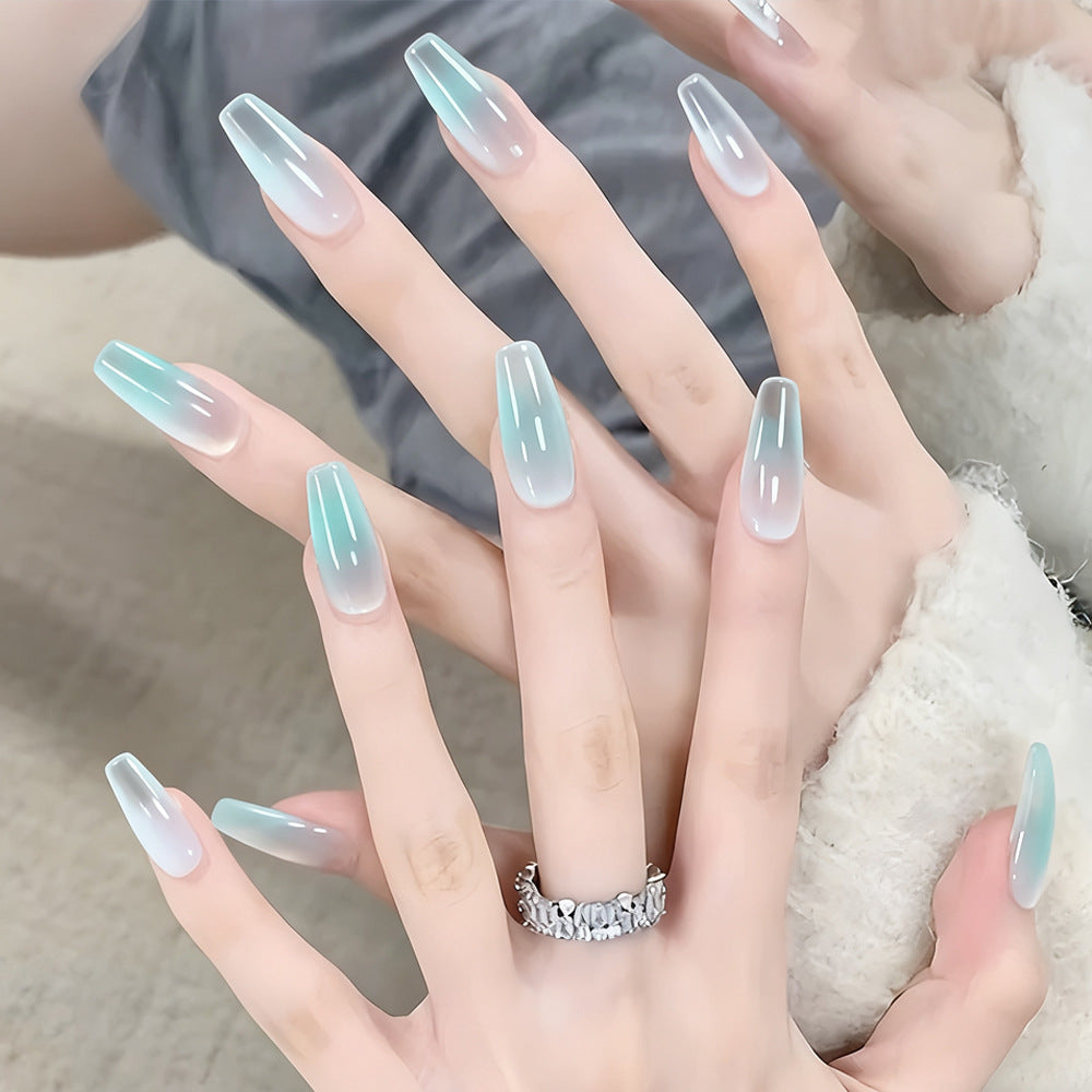 Ombre Gradient Press-On Nail Set (24 Pieces) – front view