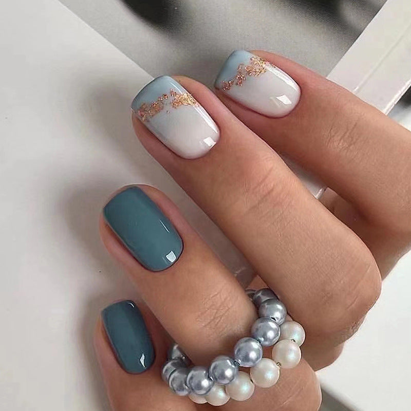 Solid Color Gel Press-On Nails, Short – front view