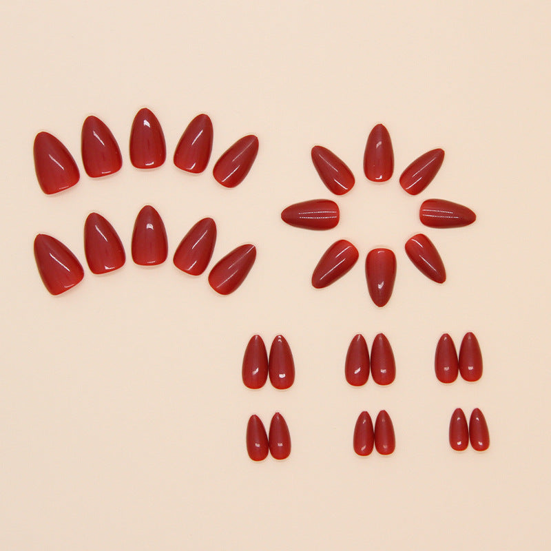 Solid Color Press-On Nails – side angle
