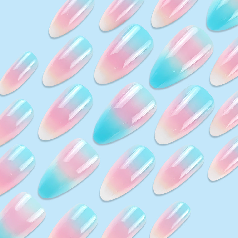 Ombre Gradient Ombre Press-On Nails – side angle