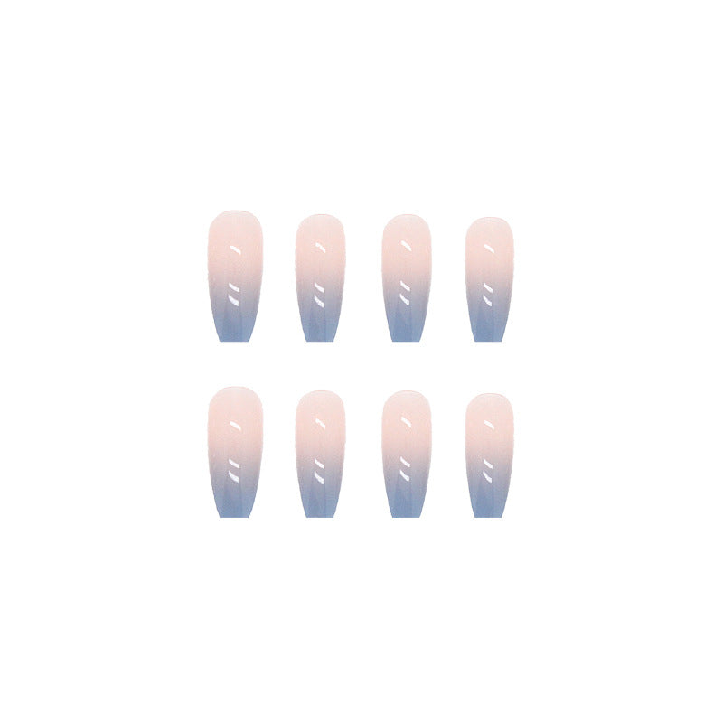 Ombre Gradient Press-On Nails – full set laid out