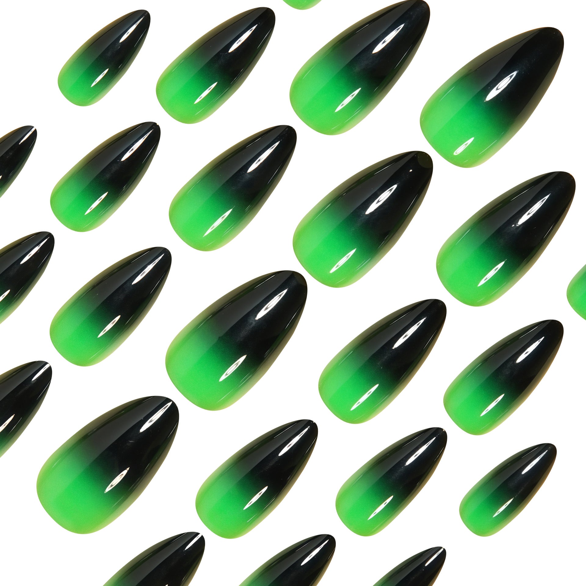 Ombre Gradient Press-On Nail Set (24 Pieces) (Style 2) – side angle