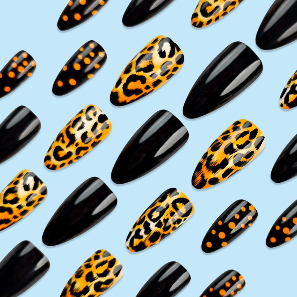 Water Drop & Y2K Press-On Nail Set (24 Pieces) – side angle