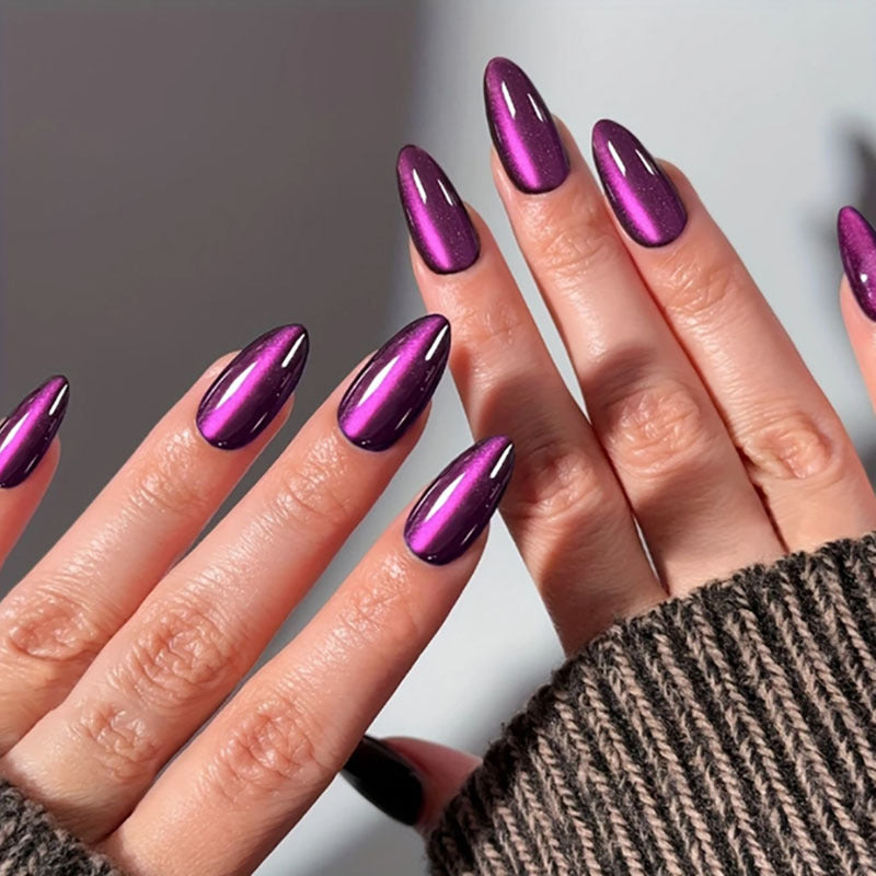 Cat Eye Press-On Nails, 24-Piece Set – front view